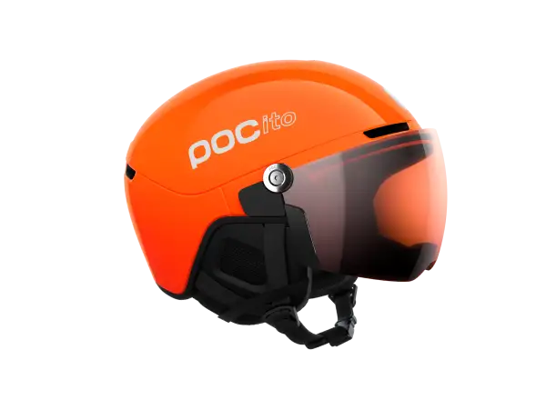 POC POCito Obex Visor detská lyžiarska prilba Fluorescent Orange