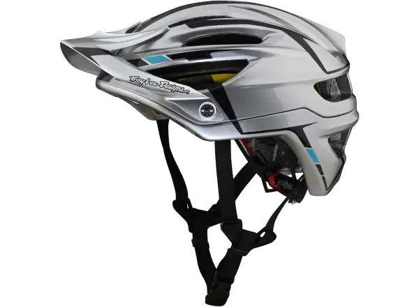 Troy Lee Designs A2 Mips prilba Sliver Silver/Burgundy