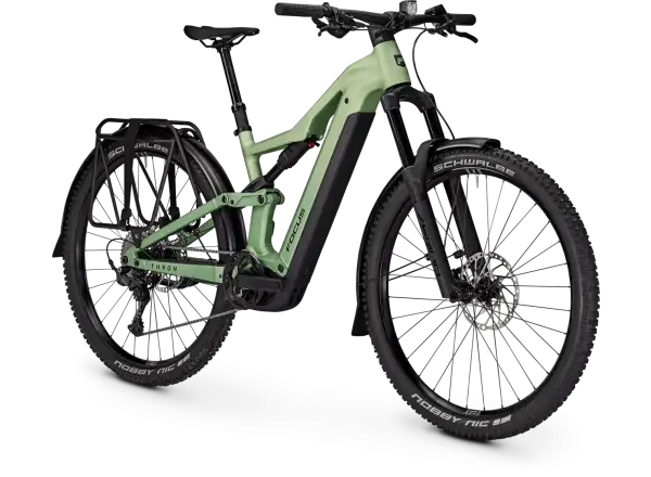 Focus THRON 7 EQP 720Wh celoodpružený elektrobicykel Mintgrey / Artichokegreen