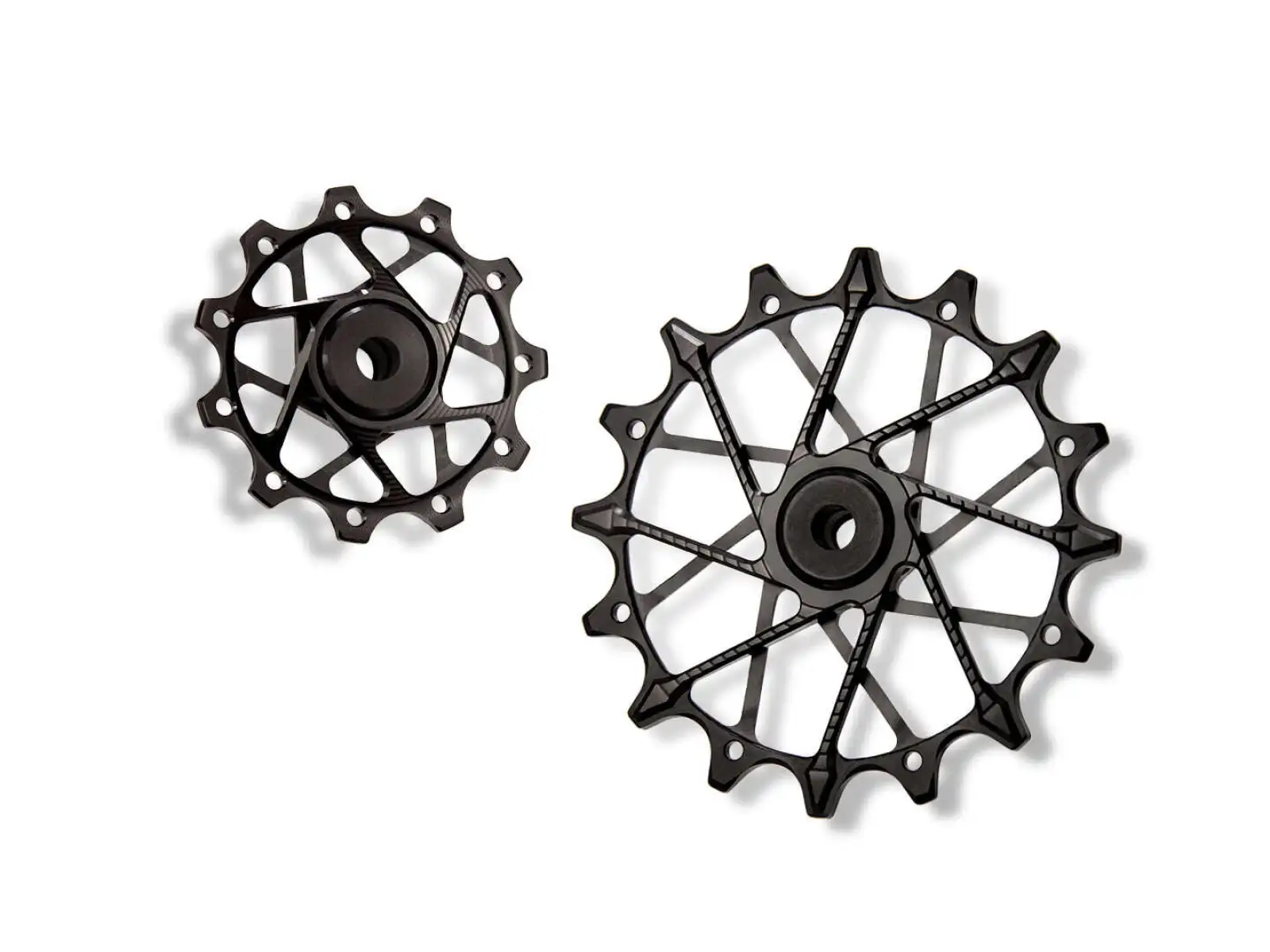 Kladky prehadzovača Garbaruk pre Shimano 11 spd. 11 +16T BLK