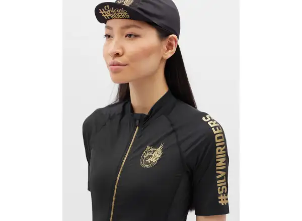 Silvini Mottolina Dámske tričko s krátkym rukávom Black/Gold