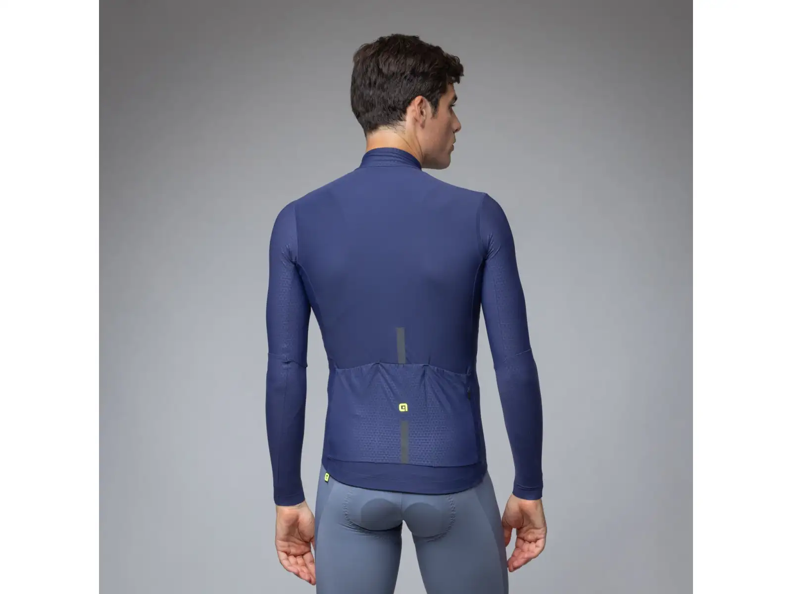 Alé R-EV1 Warm Race pánsky zateplený cyklistický dres Blueish