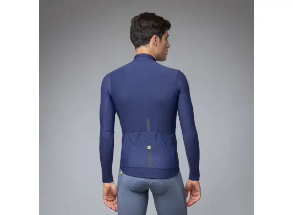 Alé R-EV1 Warm Race pánsky zateplený cyklistický dres Blueish