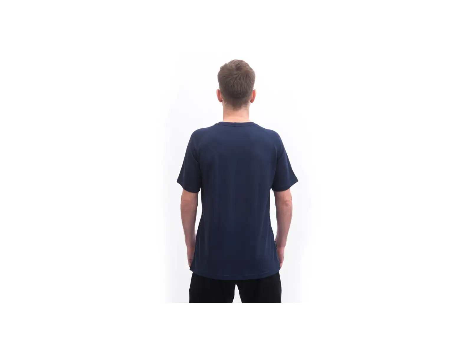 Sensor Merino Blend Moon pánske tričko krátky rukáv Deep Blue