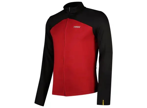 Mavic Cosmic Thermo Pánsky termo dres s dlhým rukávom Black/Biking Red