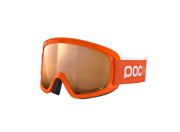 POCito Opsin detské lyžiarske okuliare Fluorescent Orange/Partly Sunny Light Orange