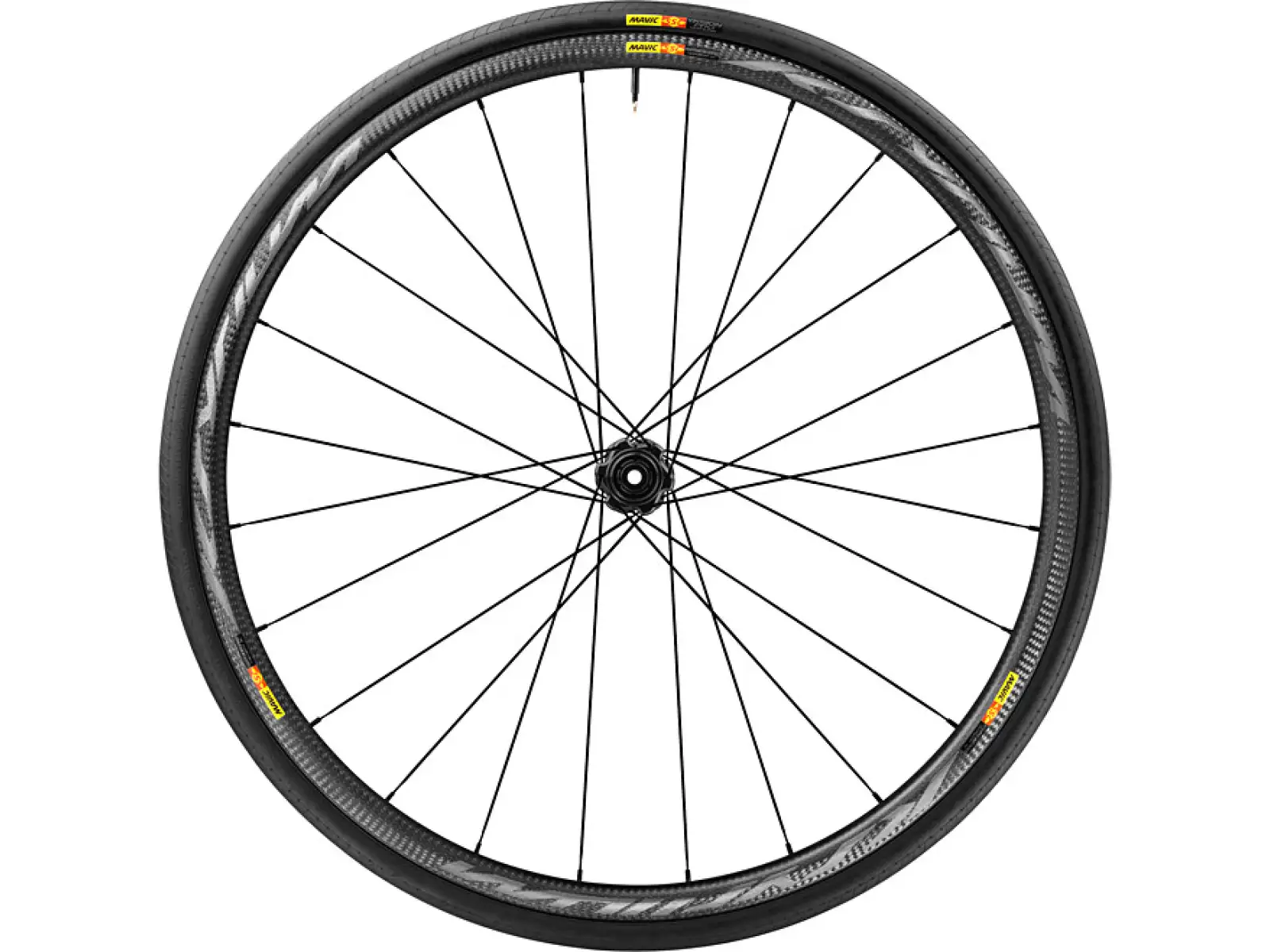 Mavic Ksyrium Pro Carbone SL Disc INTL 25 cestný výpletový koleso predné 12x100 mm