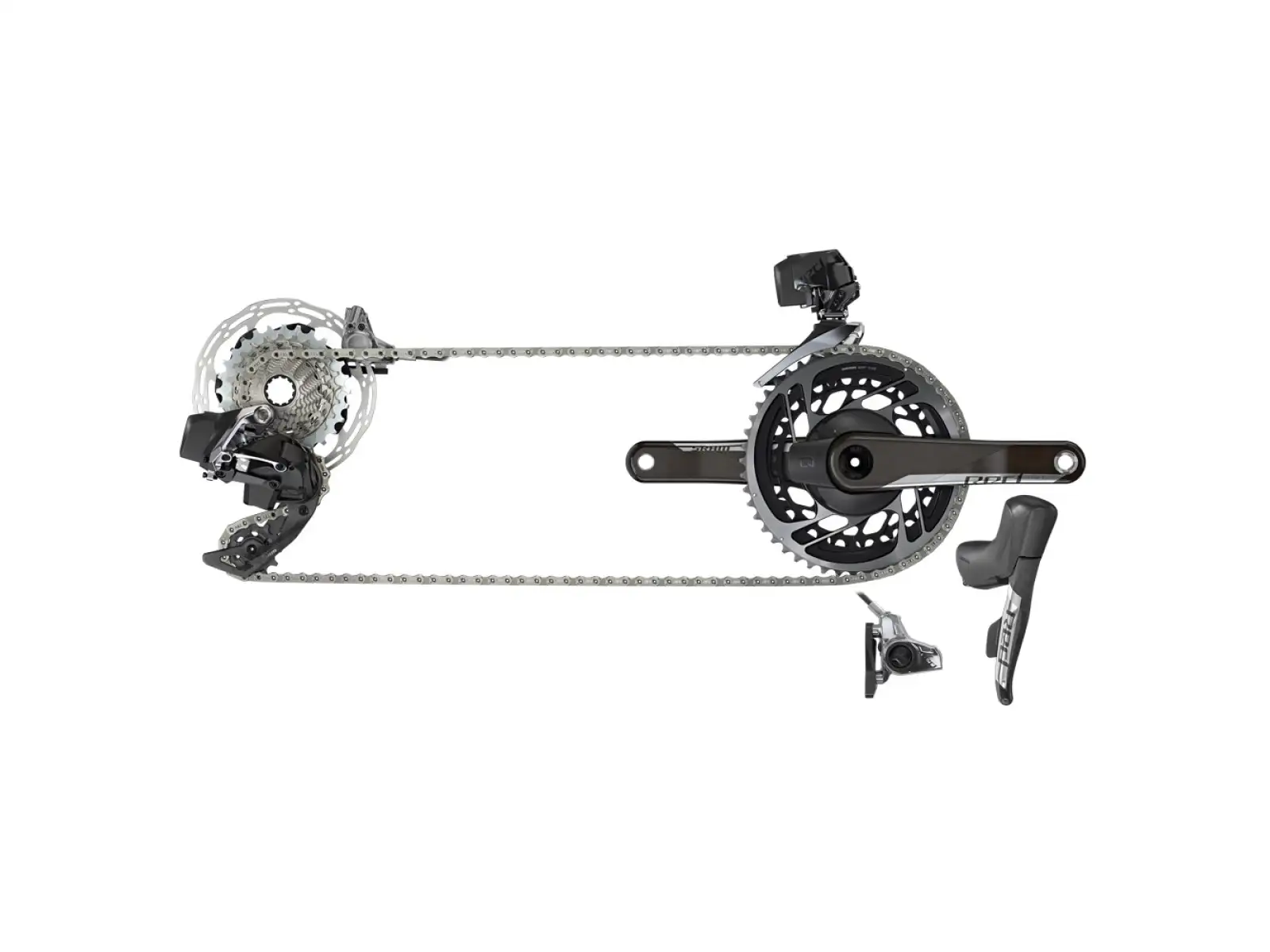 Sram Red eTap AXS HRD 2x12sp. cestná súpravy - 6B kotúče