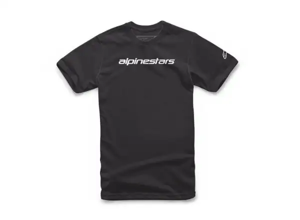 Alpinestars Linear Wordmark pánske tričko s krátkym rukávom Black/Grey