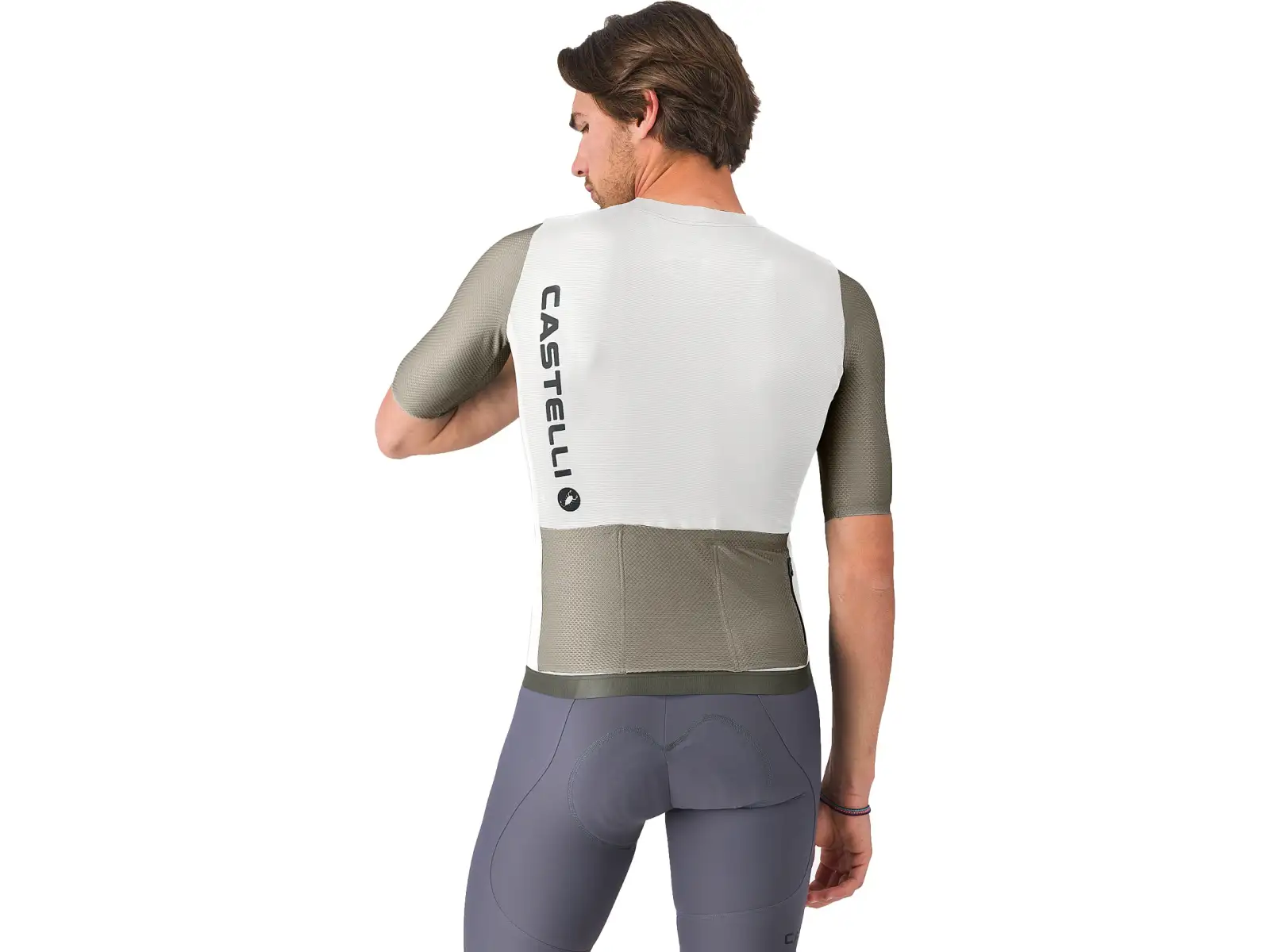Castelli Corretto pánsky dres krátky rukáv Ivory/Clay-Black