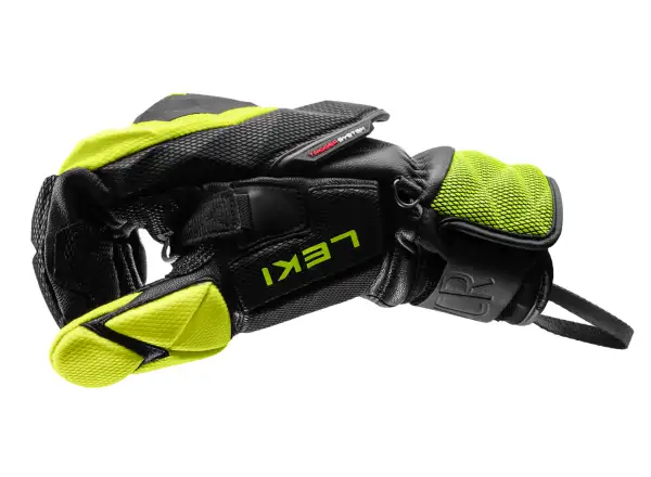 Leki WCR Venom SL 3D pretekárske rukavice Black-Ice Lemon