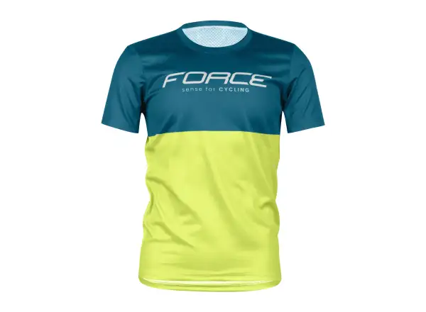 Force Kid MTB Cherry detský dres krátky rukáv modrá/limetková