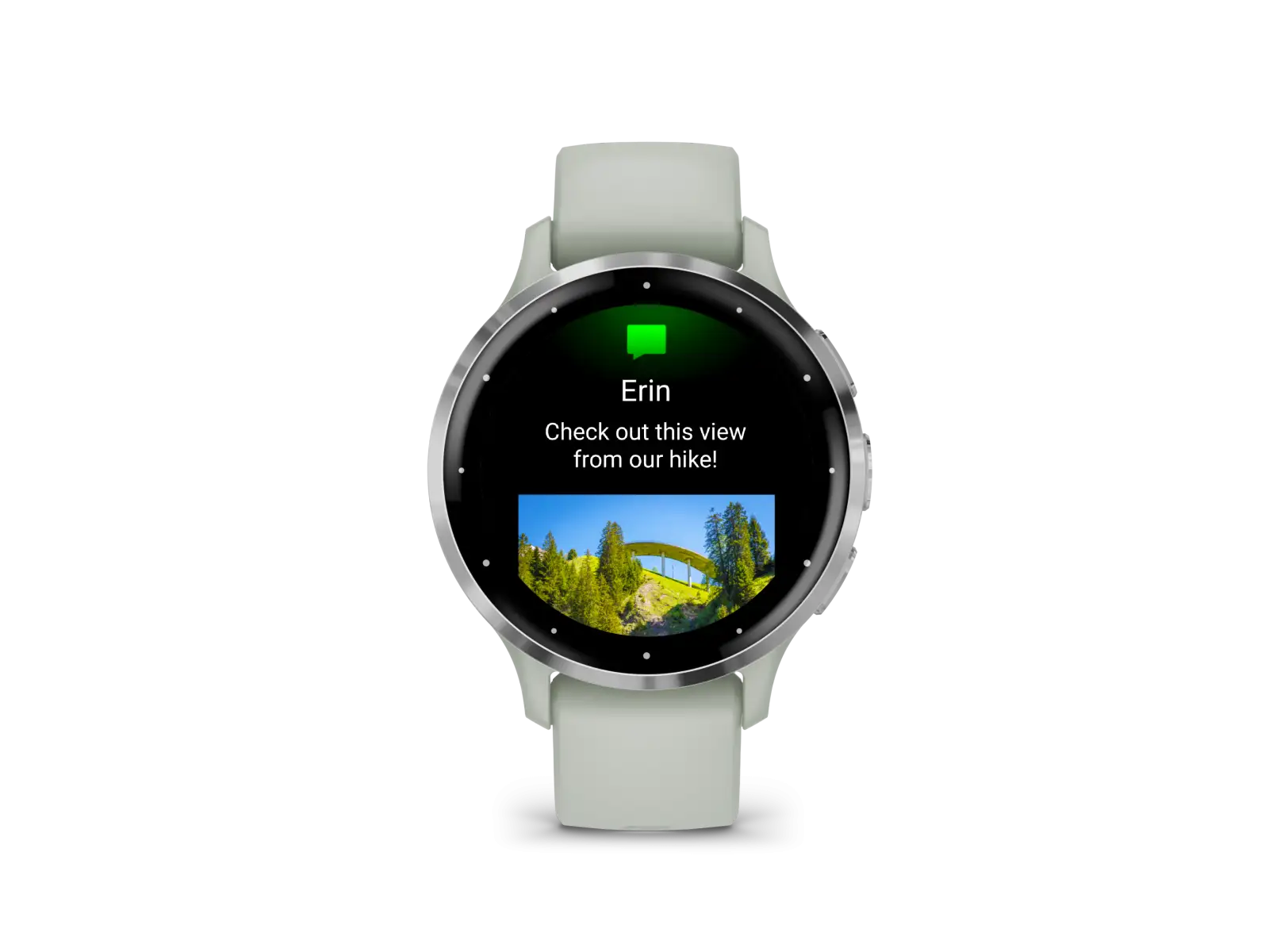 Garmin Venu 3S smart hodinky Silver/Sage Grey