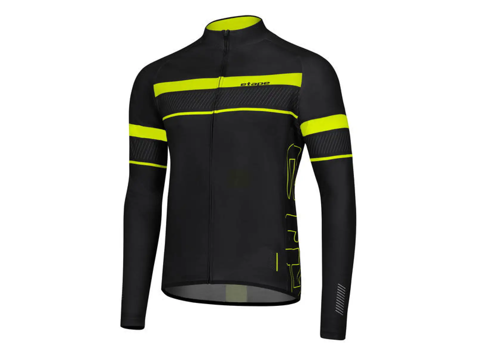 Etape Comfort 2.0 pánsky dres dlhý rukáv čierna/žltá fluo