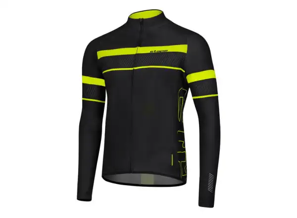 Etape Comfort 2.0 pánsky dres dlhý rukáv čierna/žltá fluo