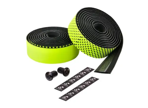 Ciclovation Advanced Leather Touch omotávka na riadidlá čierna/žltá neon