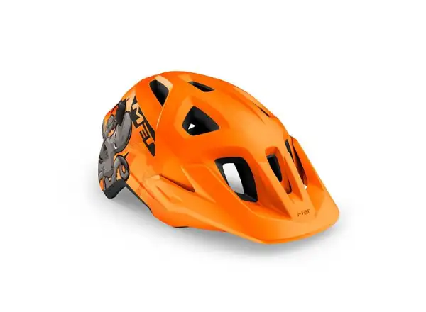 Prilba MET Eldar junior vo veľkosti chobotnice/oranžovej. Uni (52-57 cm)