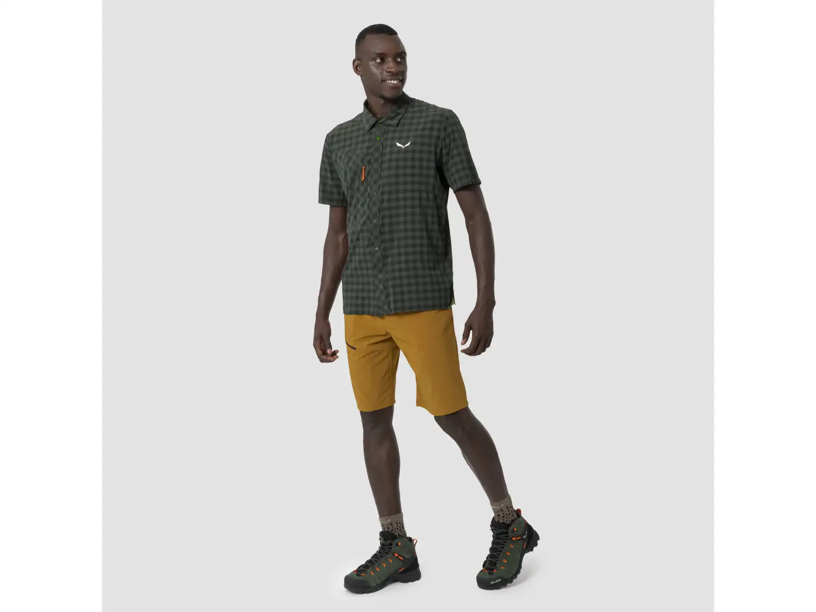 Salewa Puez Dry pánska košeľa Dark Olive