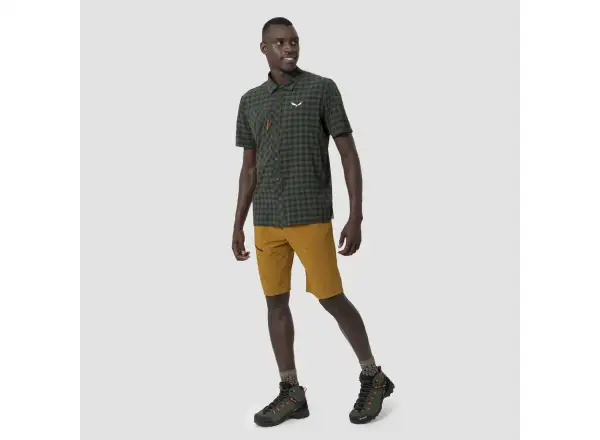 Salewa Puez Dry pánska košeľa Dark Olive