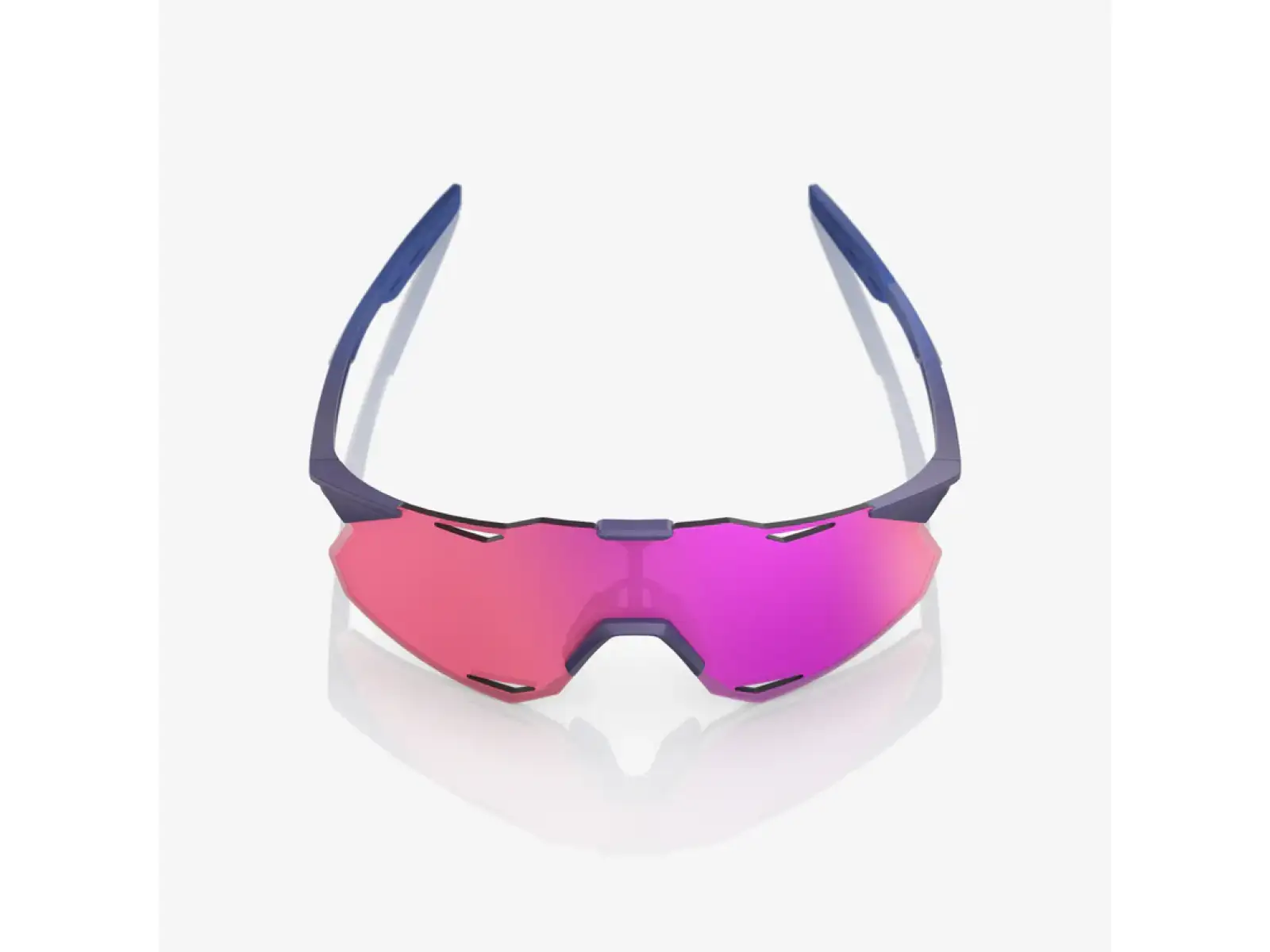 100% Hypercraft XS okuliare Satin Storm Metallic/Purple Multilayer Mirror