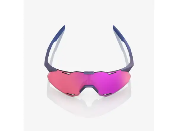 100% Hypercraft XS okuliare Satin Storm Metallic/Purple Multilayer Mirror