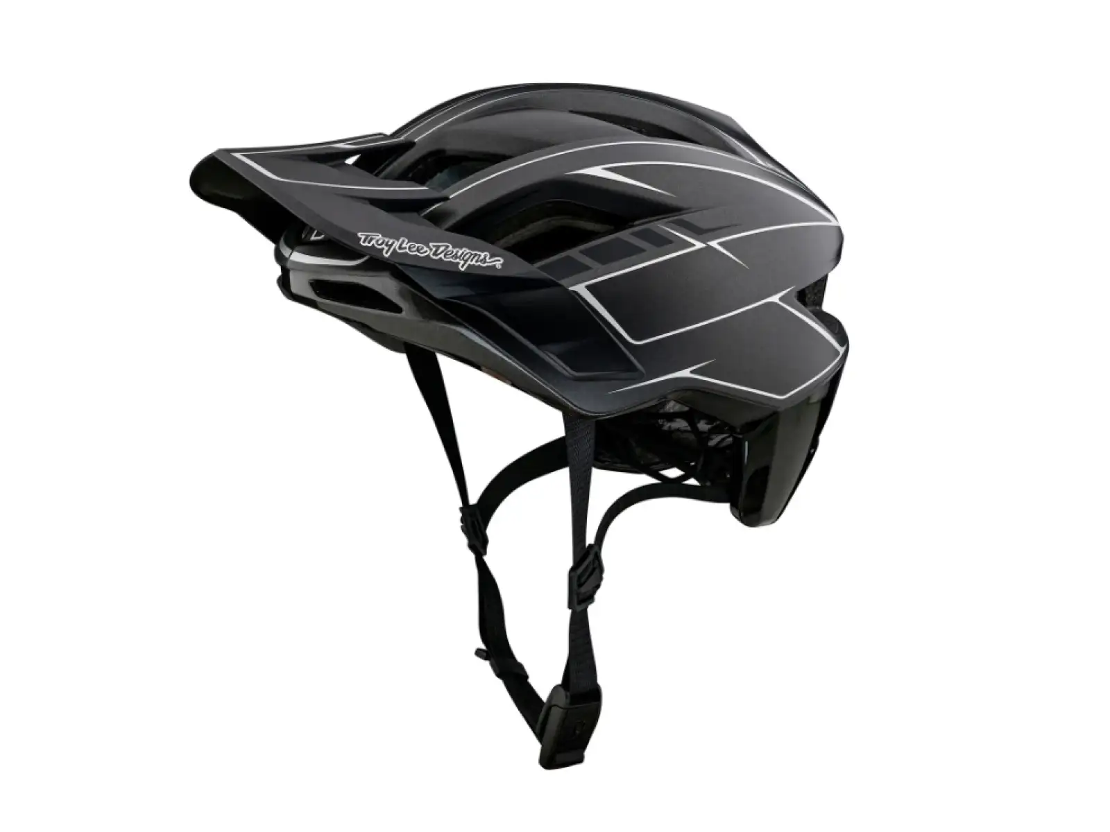 Troy Lee Designs Flowline SE MIPS prilba Pinstripe Charcoal/Black