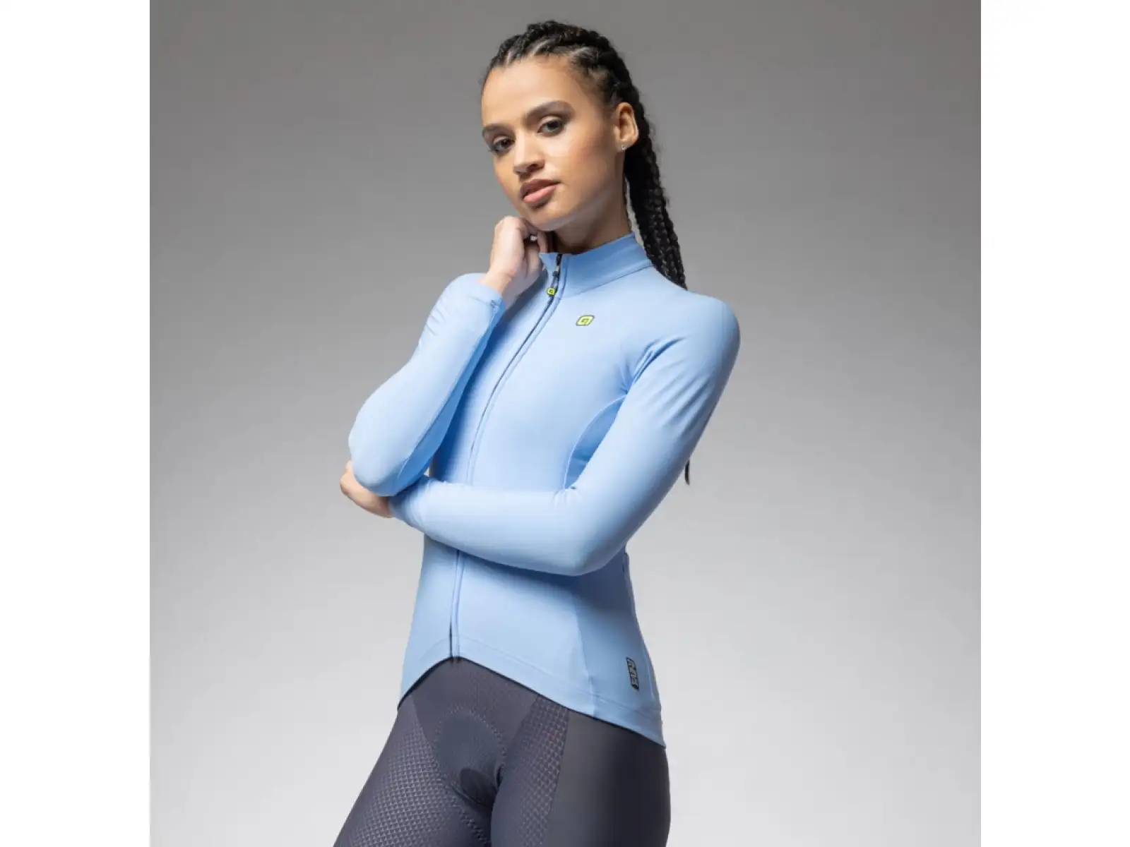 Alé R-EV1 Warm Race 2.0 dámsky zateplený dres dlhý rukáv Sky Blue