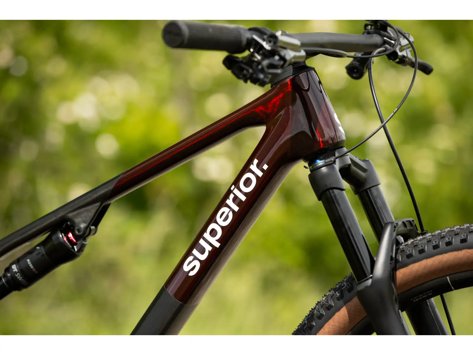 Superior XF 9.9 Team horský bicykel Gloss Carbon/Red Carbon