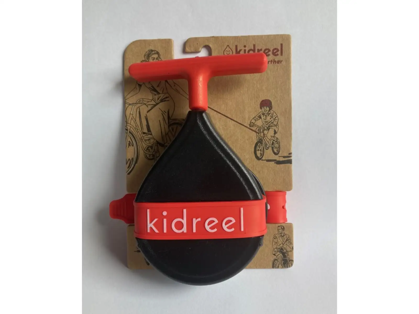 Kidreel navijak pre detské bicykle červená