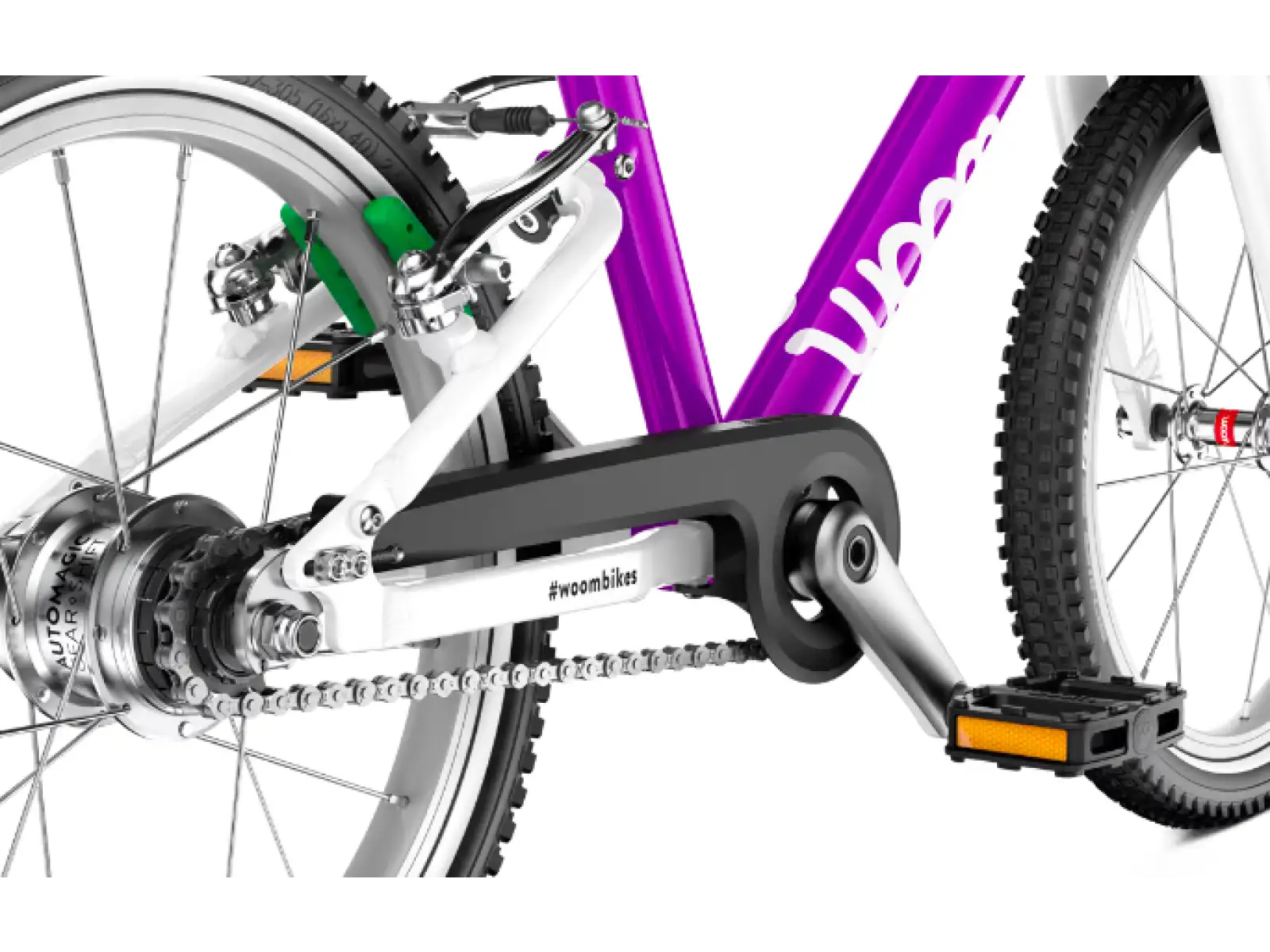 Woom 3 Purple Automagic 16" detský bicykel