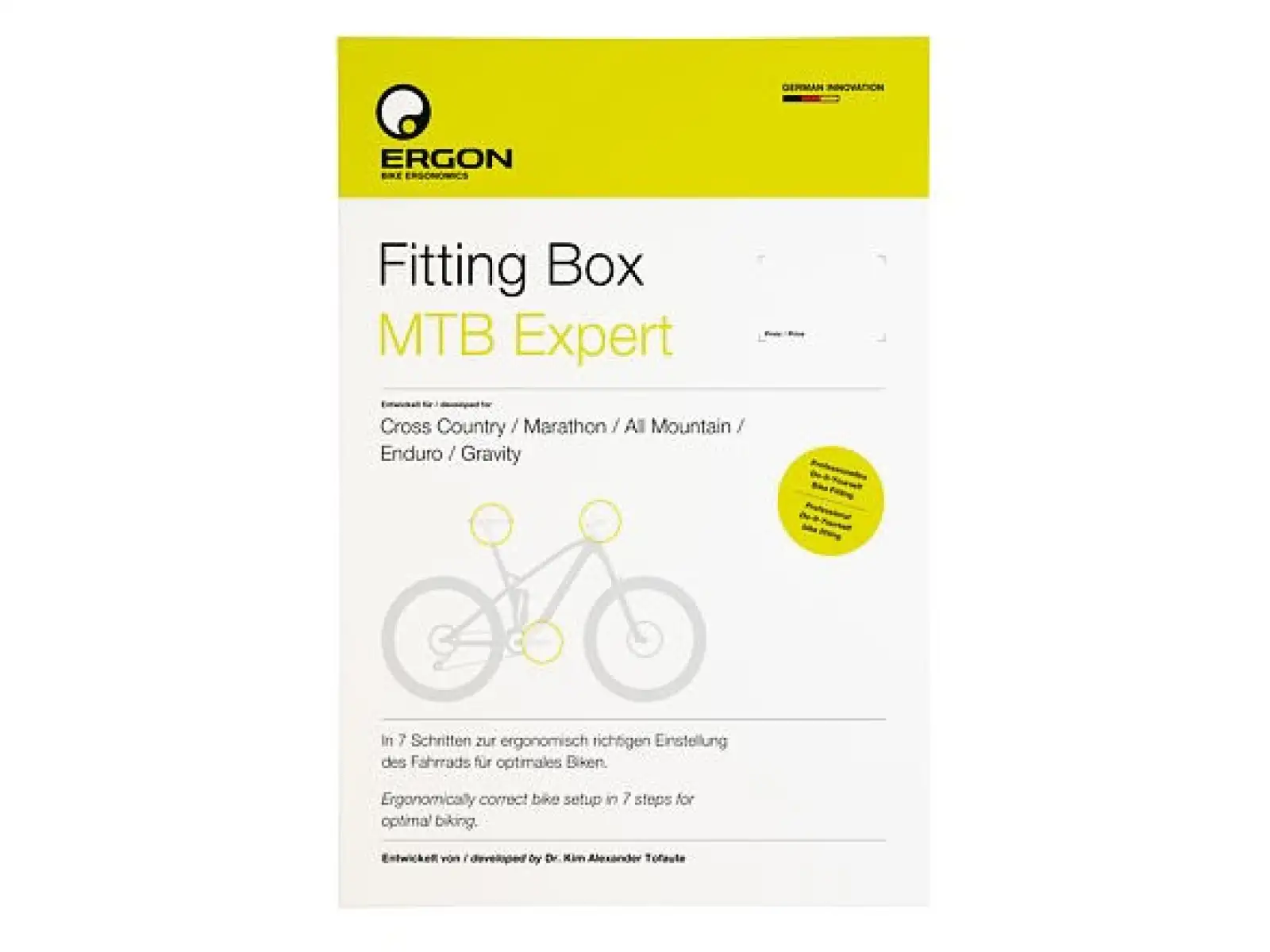 Ergon Fitting Box MTB Expert - nastavenie posedu