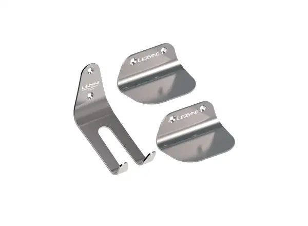 Lezyne Stainless Pedal Hook nástenný držiak na bicykel silver