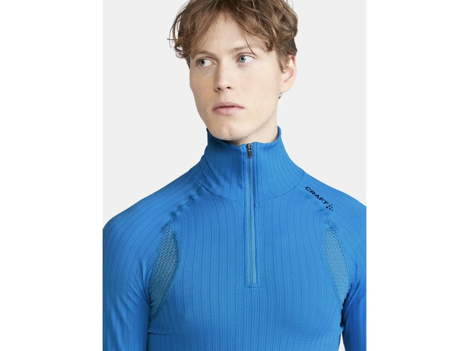 Craft Active Extreme X Zip pánske triko dlhý rukáv modrá