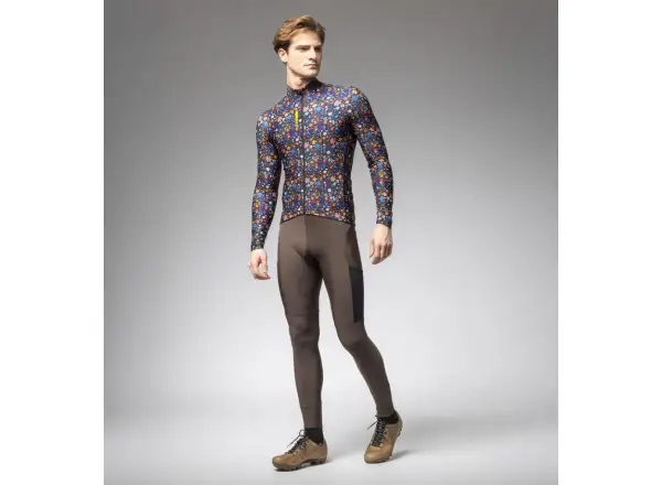 Alé Pragma pánsky zateplený dres dlhý rukáv Flowery