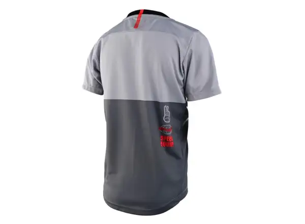 Troy Lee Designs Flowline Detský dres s krátkym rukávom Scripter Charcoal