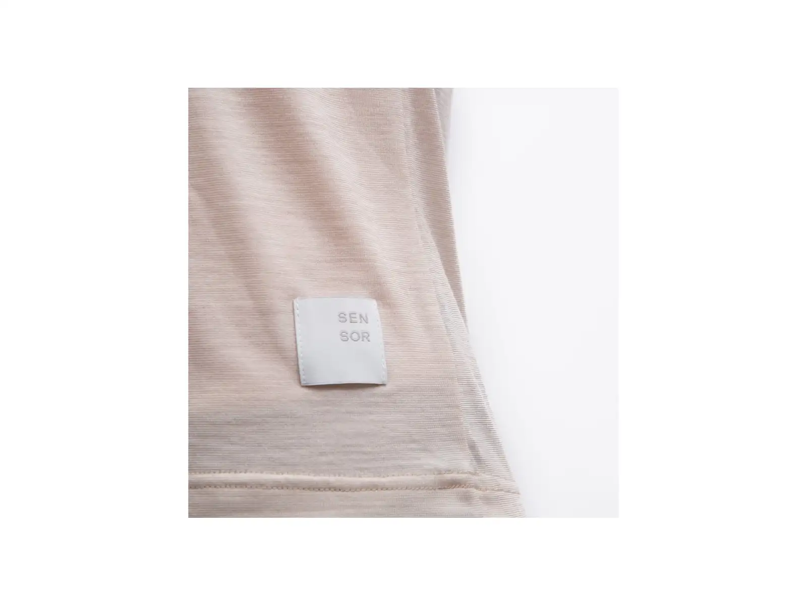 Sensor Merino Lite dámske tričko bez rukávov Mottled Beige