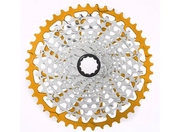 Garbaruk 12 rýchlostná gravel kazeta 10-44 zubov. Sram XD čierna žltá.