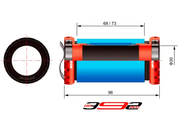 FSA MegaEVO 392 MTB stredové zloženie