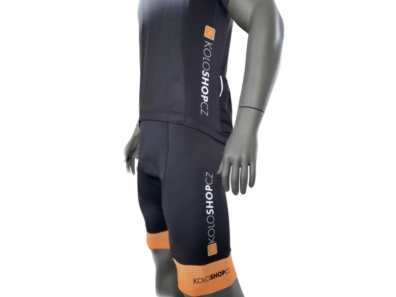 Koloshop Force pánske šortky s podšívkou a laclom oranžové