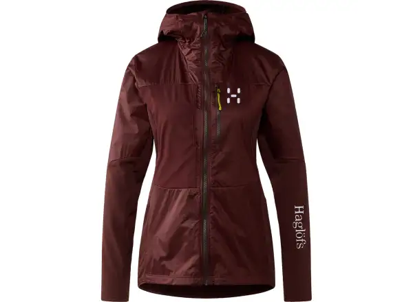 Mikina Haglöfs Nallo Touring Hybrid Mid dámska hnedá M