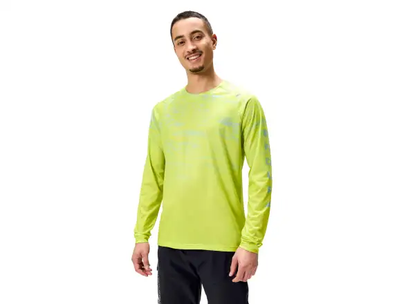 Endura LTD Marble Printed pánsky dres dlhý rukáv Lime Green