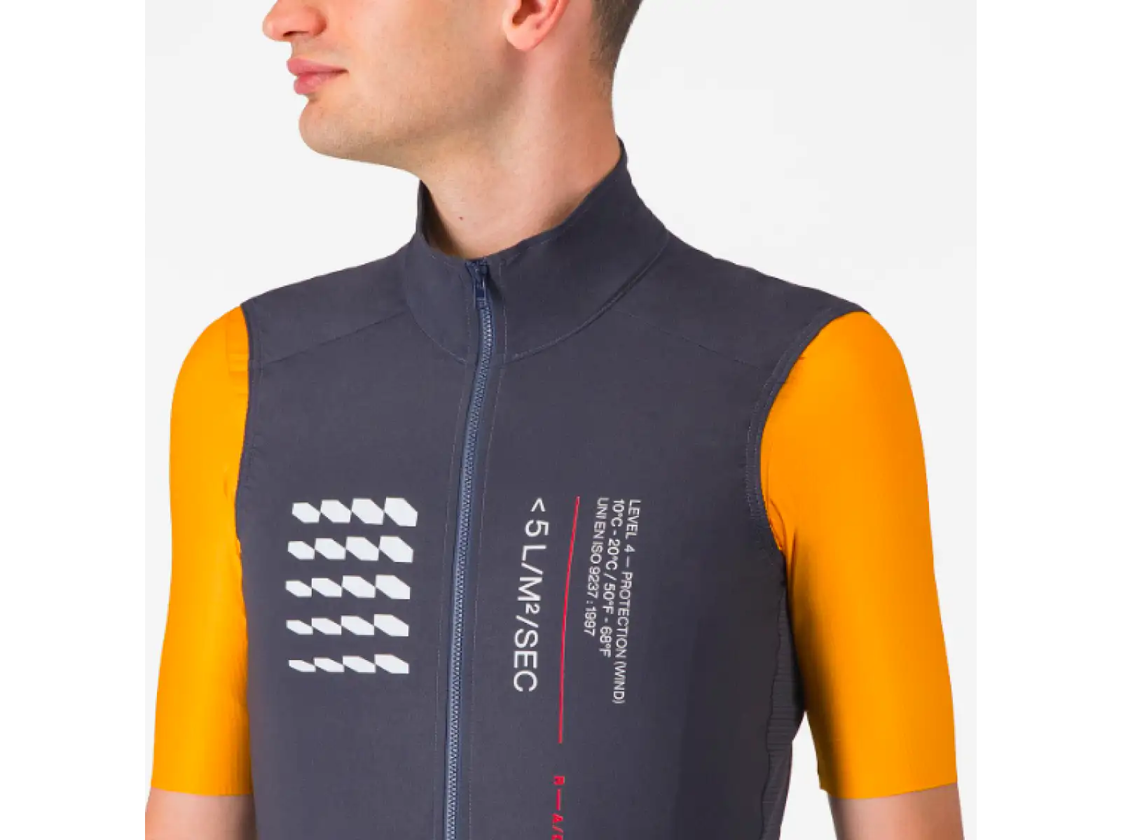 Castelli Espresso R-A/D pánska vesta Smoky Gray