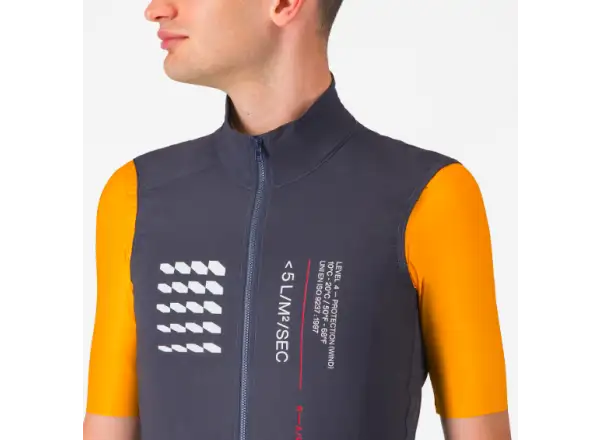 Castelli Espresso R-A/D pánska vesta Smoky Gray