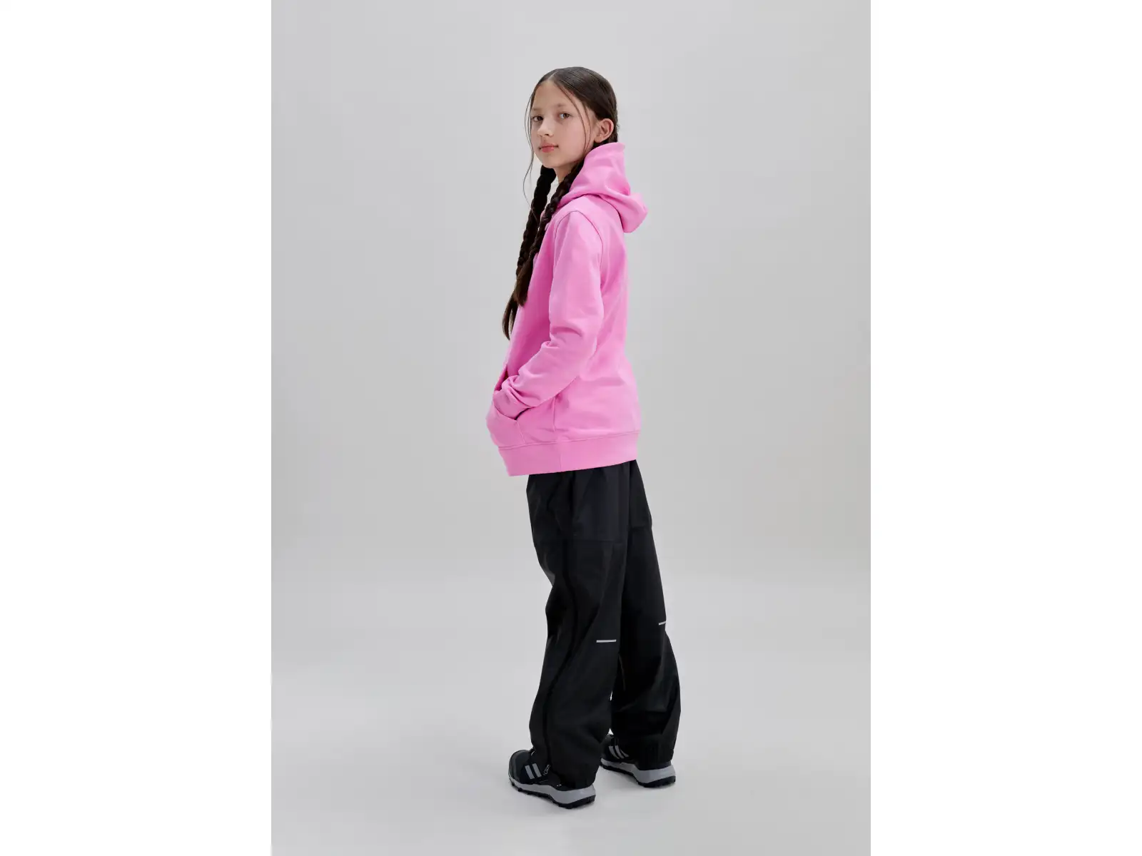 POC Hood Jr detská mikina s kapucňou Thulite Pink/Hydrogen White