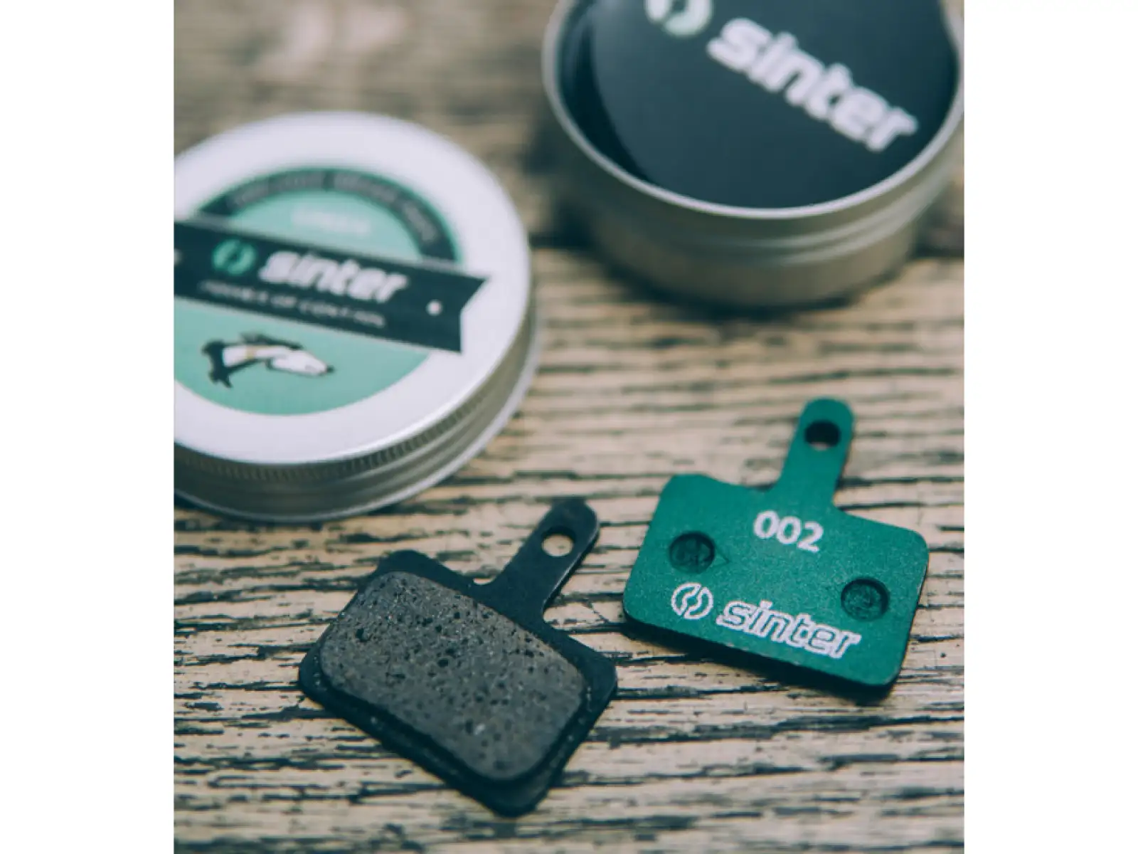 Sinter Shimano B Type brzdové doštičky polymér zelená