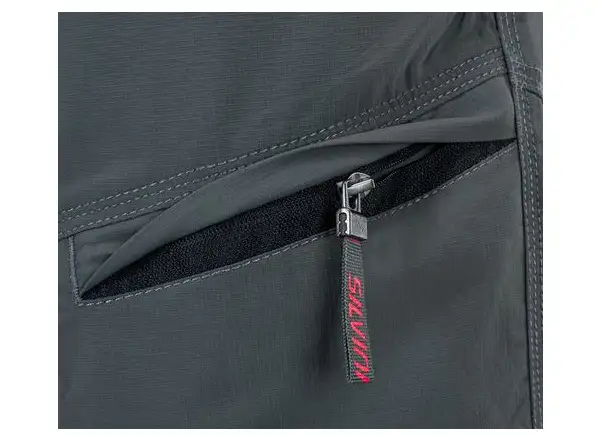 Silvini Rango pánske MTB šortky charcoal/red