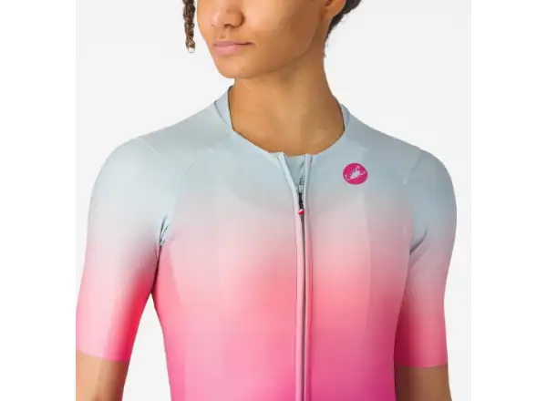 Castelli UPF W dámsky dres Winter Sky/Violet Pink