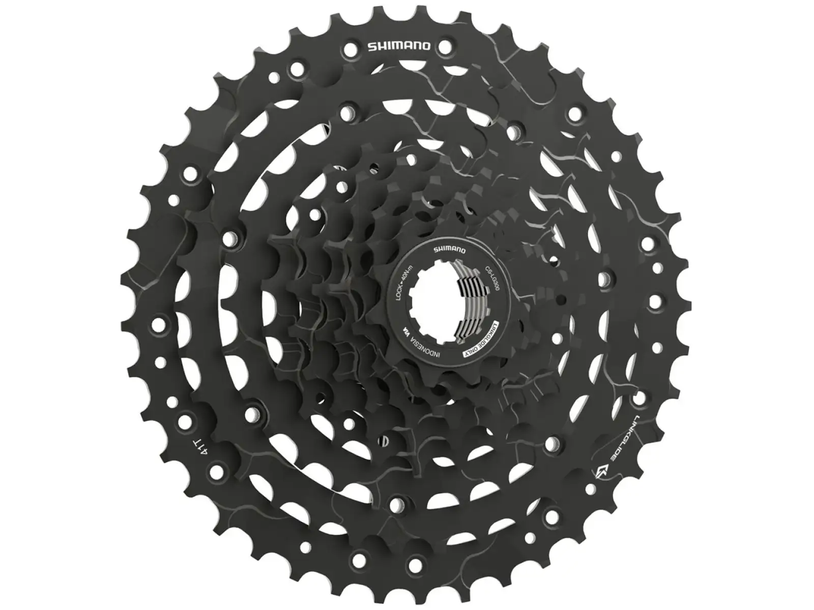 Shimano CUES CS-LG300-9 Linkglide 9-rýchlostná kazeta 11 – 41 zubov