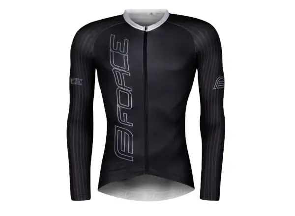 Force F Team Pro pánsky dres dlhý rukáv čierno-sivá