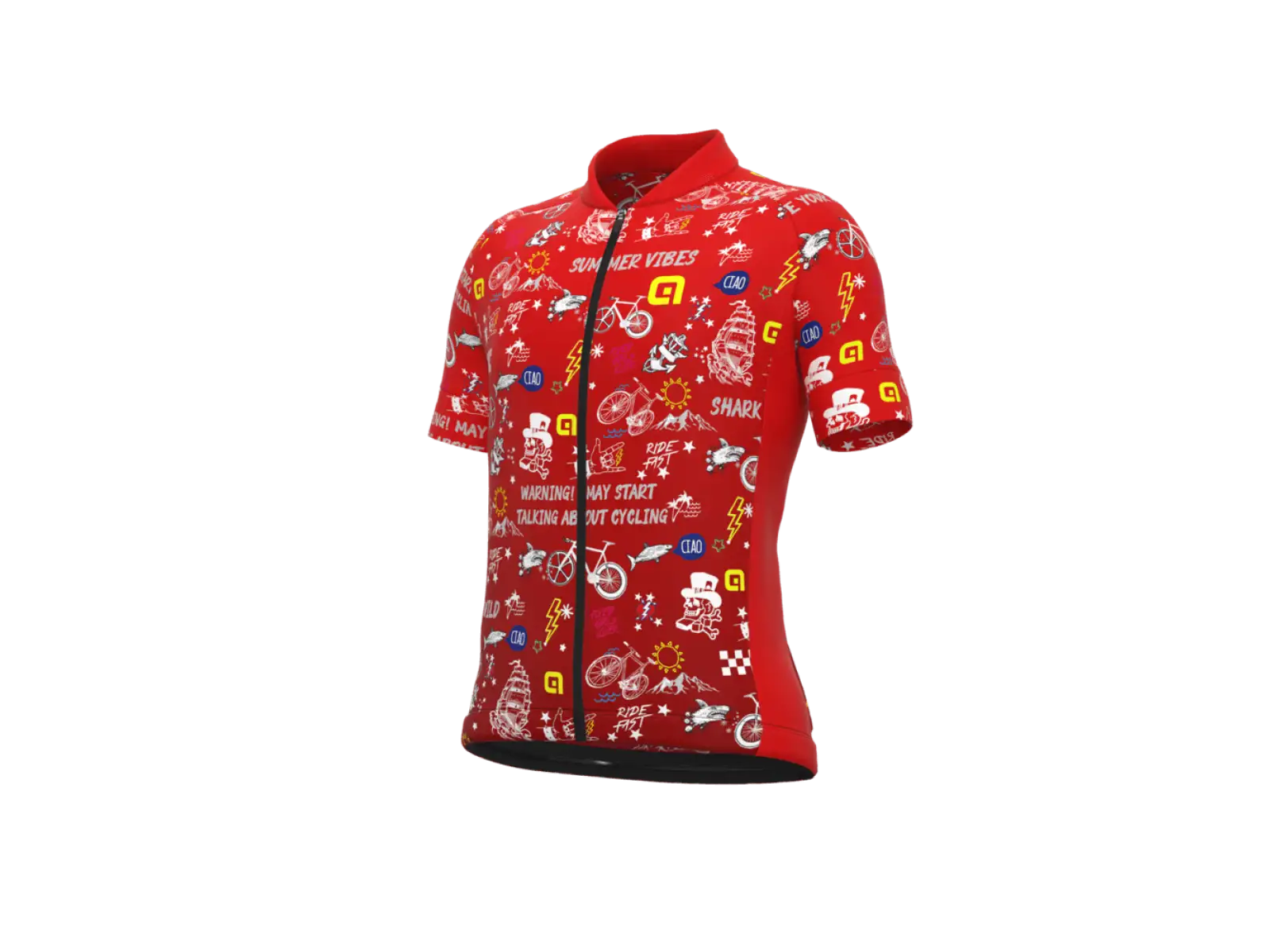 Alé Kids Vibes detský dres krátky rukáv Red